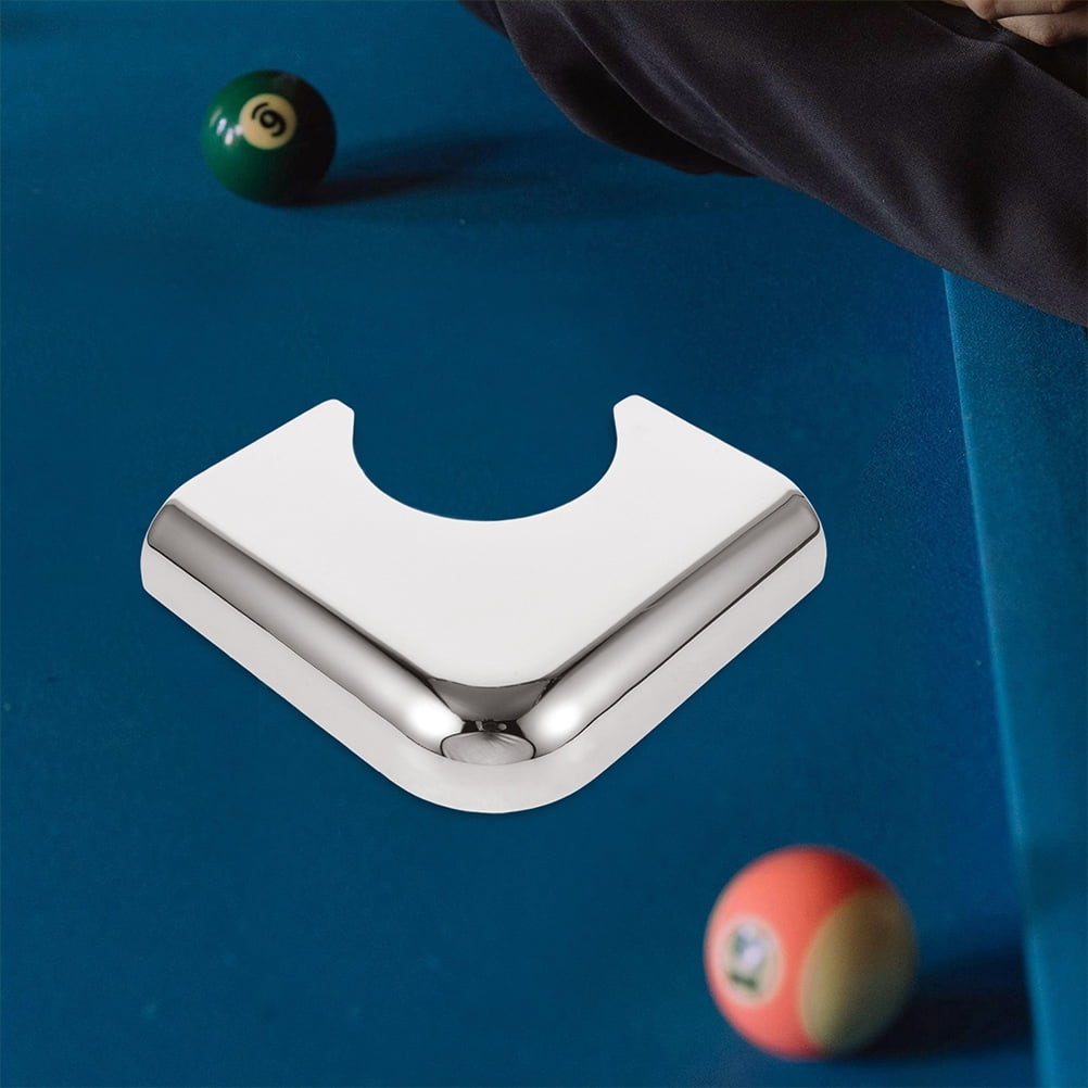 IBASETOY 2Pcs Versatile Pool Table Corner Guards Decorative Metal Protectors for Home Bar Club Use