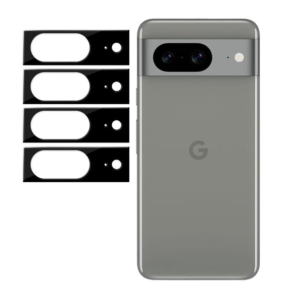 UZWZW (4 Pack) Tempered Glass Camera Lens Protector for Google Pixel 8 (5G) (6.2 inch)