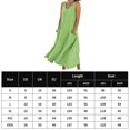 thumbnail image 3 of Vestido Sin Mangas Vestidos de playa de verano Bolsillos europeos Chaleco Vestido Ropa femenina (Verde L) Cgtredaw Para estrenar, 3 of 9