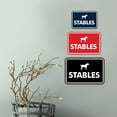 thumbnail image 4 of Signs ByLITA Classic Framed Stables Sign (Navy Blue / White) - Small, 4 of 6
