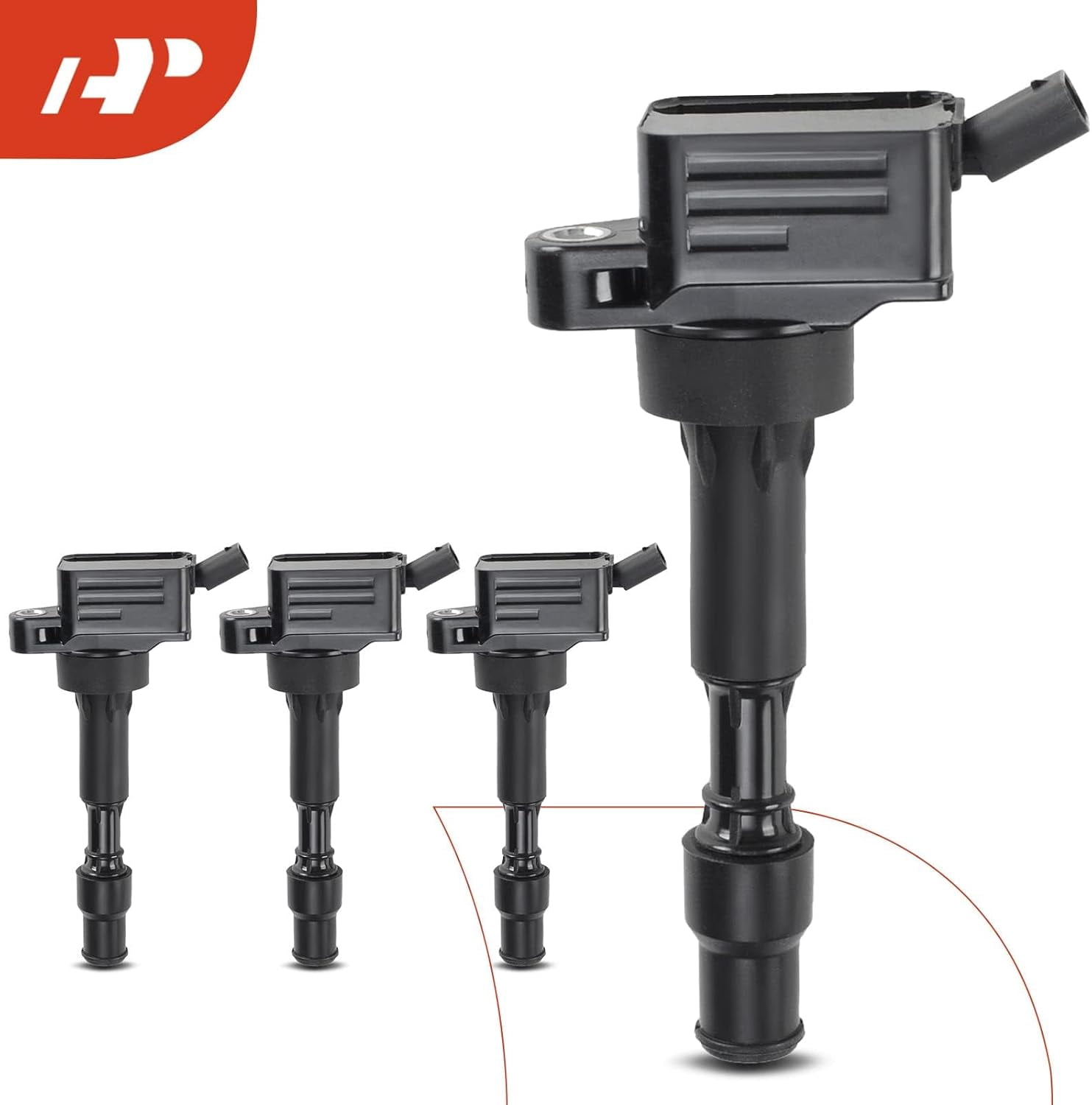 A-Premium Ignition Coil Pack Compatible with Hyundai Elantra 2015-2019 Kona Sonata Veloster Kia Forte 2016-2019 Optima 2017-2018 L4 2.0L 4-PC