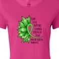 thumbnail image 4 of Inktastic Mental Health Awareness Green Sunflower Ribbon Women's T-Shirt, 4 of 5