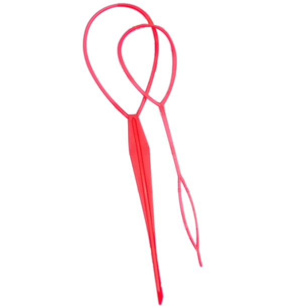 Seitruly 2 uds accesorios mágicos para el cabello buen DIY peinado para el cabello decoración de plástico para el cabello para mujeres Cuidado del cabello rojo Seitruly CE0636-01B