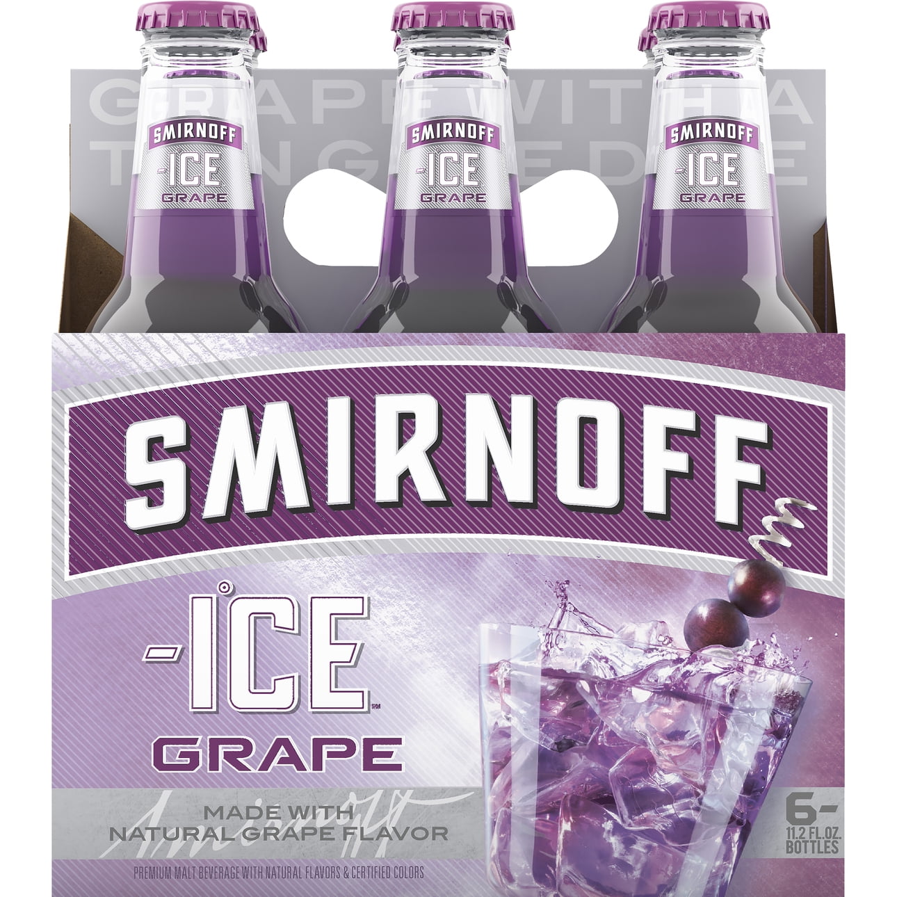 Smirnoff Ice Grape 6pk, 11.2oz Bottles