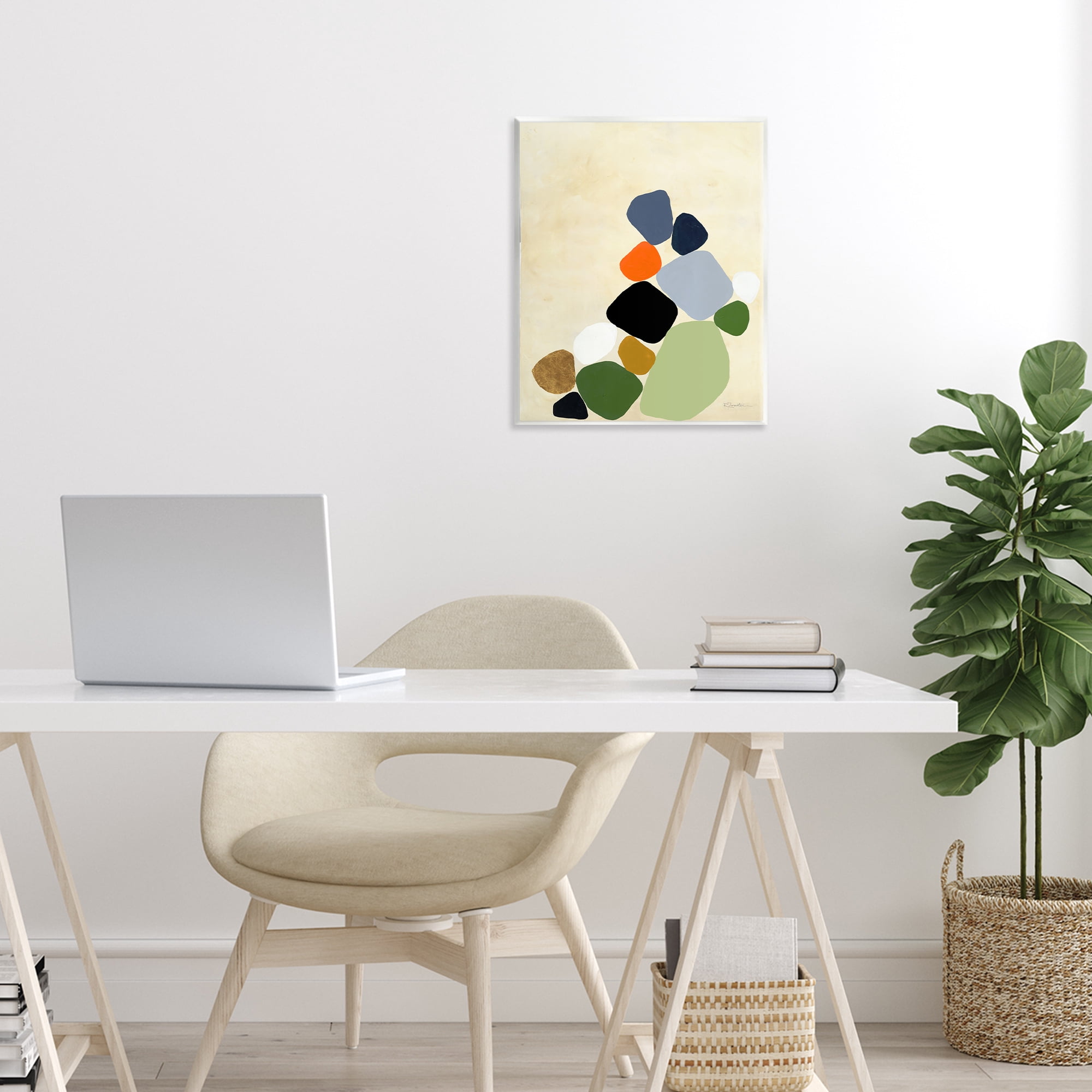 Stupell Industries Cluster of Minimal Pebbles Wall Plaque Art, design by Ruth Fromstein