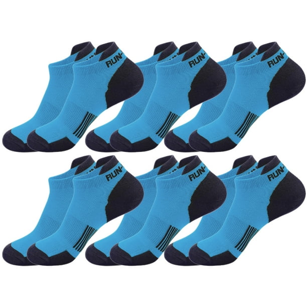 6 pares de calcetines de algodón para hombre, de malla poco profunda, transpirables, que absorben el sudor, para fitness, para correr, para las cuatro estaciones