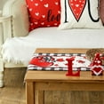 thumbnail image 5 of Valentine''s Day Table Runner 13 x 36 Inch, Red Hearts Polka Dots Decorative Farmhouse Table Decoration for Kitchen Dinning, Indoor Outdoor Dinner Party GT138-36, 5 of 5