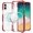 Red, variant on For iPhone 16 Plus 6.7 inch Acrylic [Magnetic Circle] Tough 2.5mm Transparent ShockProof Hybrid - Red