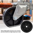 thumbnail image 4 of Trailer Jack Caster Wheel, 6 Inch Swirl Stand Wheel with Bolt Nut, Towed Vehicle Replacement Parts Accessories, Universal for RV Camper Motorcycle - 6", 4 of 6