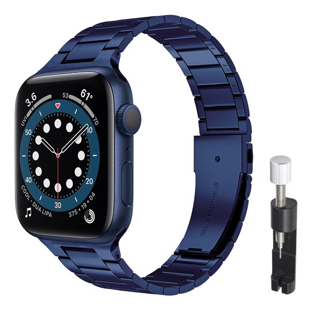 Correa de acero inoxidable para Apple Watch 7 8 Band 45mm 41mm Link Bracelet IWatch Ultra 49mm 6 SE 5 4 44mm 40mm 42mm Accesorios Tan Jianjun unisex