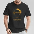 thumbnail image 2 of Cleveland Total Solar Eclipse 2024 April 8 Totality Graphic Tee Unisex Adult Cotton Astronomy Space Event Souvenir Casual T-Shirt, Size M, Color Black, 2 of 4
