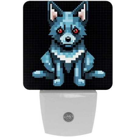 

Pixel dog LED Square Night Lights - Portable and Stylish for Bedroom and Kids Room - Enhance Your Space with Soft and Soothing Illumination