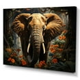 thumbnail image 2 of Designart "Royalty in the Elephant Jungle" Animals Canvas Art Print, 2 of 5