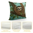 thumbnail image 4 of SHANXI  Throw Pillow Covers, Sleepy and Happy Soft Square Pillow Cases ,Decorative Pillowcase Suitable for Bed Car Sofa Home 22x22in, 4 of 5