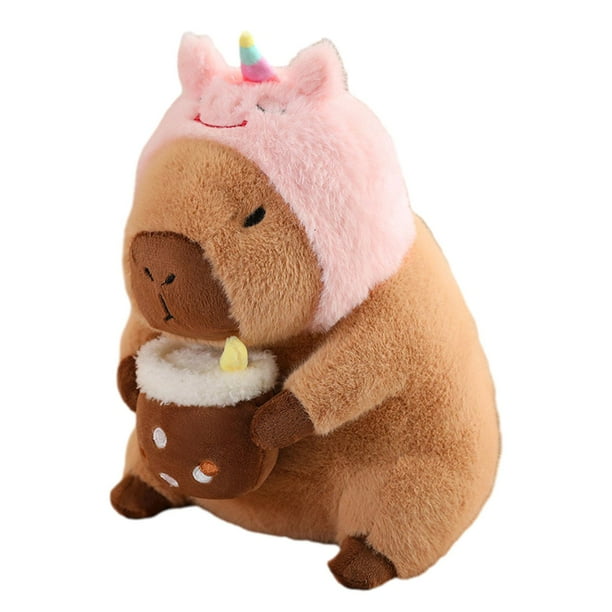 Lindo animal de peluche de carpincho Muñeca de carpincho de peluche de dibujos animados Animal de peluche Decoración del hogar Unicornio