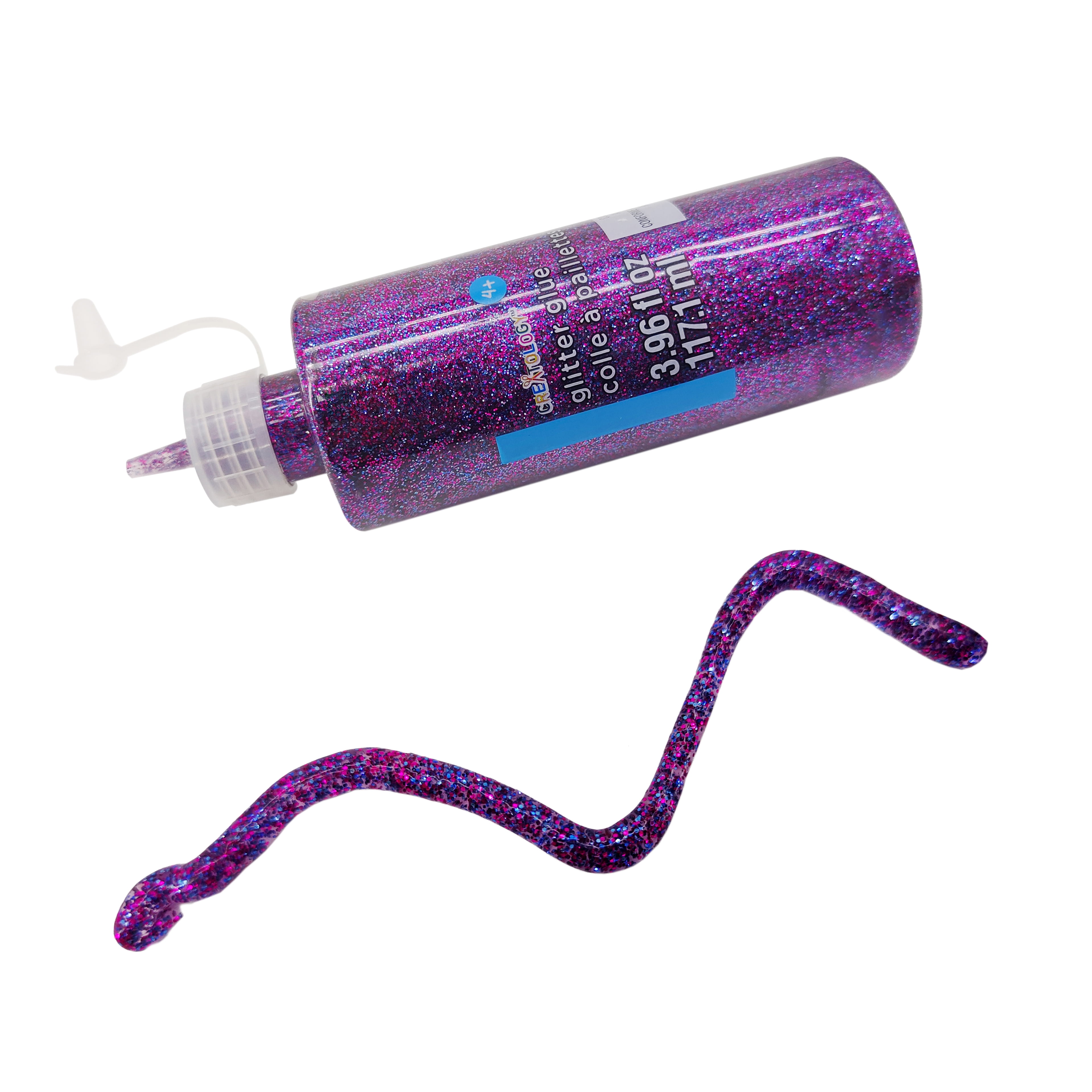 Purple Glitter Glue by Creatology – Sparkly Craft Adhesive for DIY Projects - Easy Squeeze Bottle - 3.96 fl. oz. - 12 Pack