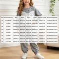 thumbnail image 5 of Mnyotv Girls' Fall Winter Clothes Bow Long Sleeve Sweatshirt and Jogger Pants 2Pcs Outfits Sets Size 3-4 Years, 5 of 5