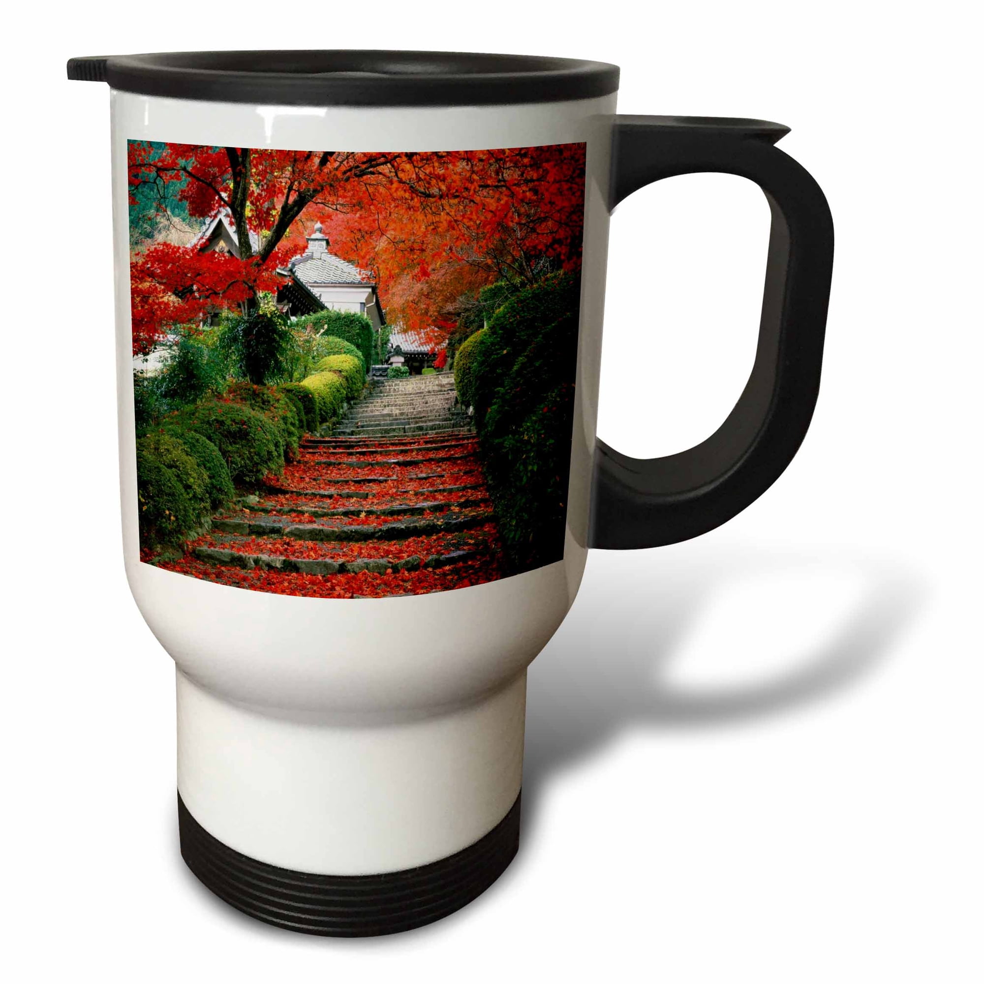 3dRose, Garden In Kyoto Japan, 14oz Stainless Steel Travel Mug