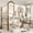 Beige,Natural, variant on Harper & Bright Designs Full over Full Bunk Bed with Storage Drawers and Bookshelf, House Bunk Bed Frame with Roof and Windows, Solid Wood Bunk Bed with Playhouse Design, White & Pink