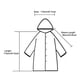 thumbnail image 5 of Ciclismo Bicicleta Lluvia Capa Poncho Con Capucha A Prueba De Viento Transparente Chaqueta De Lluvia SM SunniMix Mujer Impermeable Transparente, 5 of 8