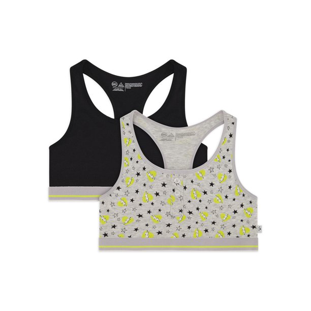 Wonder Nation Girls Essential Pull Over Bras, 2 pack, Sizes SXL