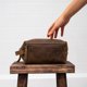 thumbnail image 2 of Neceser de viaje KomAlc, piel de tocador genuina unisex, 2 of 5