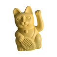 thumbnail image 1 of Escultura de estatuas de gato de la de dibujos animados, de resina de animales de trabajo artístico de para pequeña sala, Oro BLESIY Estatuilla del gato de la suerte, 1 of 8
