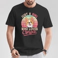 thumbnail image 2 of Just A Girl Who Loves Corgis T-Shirt – Cute Corgi Dog Graphic Tee for Girls and Women, Adorable Pet Lover Shirt, Casual Everyday Wear for Dog Moms, 2 of 3