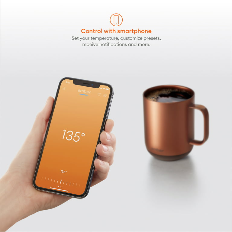 NEW Ember Temperature Control Smart Mug 2, 10 oz, Copper, 1.5-hr