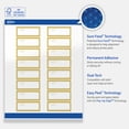 thumbnail image 4 of Avery Labels, 1" x 2-5/8", Gold-Metallic Ornaments, Glossy, 160ct, 4 of 10