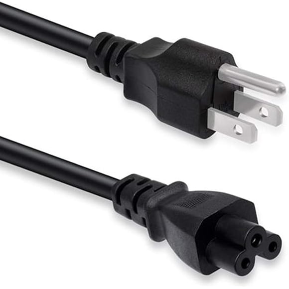 LujingZ 3 Prong AC Laptop Power Cord 6 Feet Universal Power Cable for Dell HP LG Lenovo Asus Acer Sony Laptops/Notebooks, Monitors, Printers, Scanners NEMA 5-15P to C5 10A 125V 18AWG Laptop Power Cord