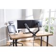 thumbnail image 4 of Rocelco Premium Soporte de escritorio para doble monitor con USB 2.0 y puerto de audio - Se adapta a pantallas planas LCD LED dobles de 13"" - 27" - Brazo ajustable neumático de asistencia de movimien, 4 of 5