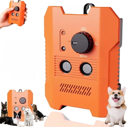 Queenmew Ultrasonic Dog Bark Control, Indoor/Outdoor Training, Safe ...