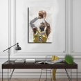 thumbnail image 3 of Póster en lienzo para decoración de pared con estampado Stortnate James Basketball, 3 of 5