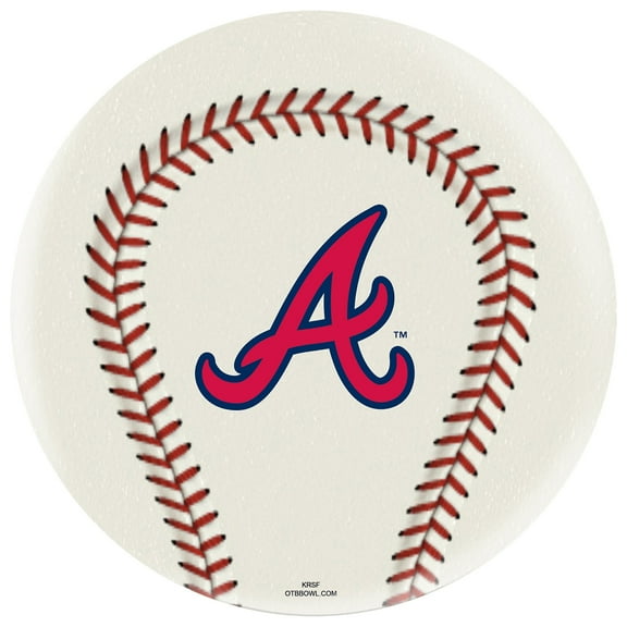 Atlanta Braves Undrilled Bowling Ball