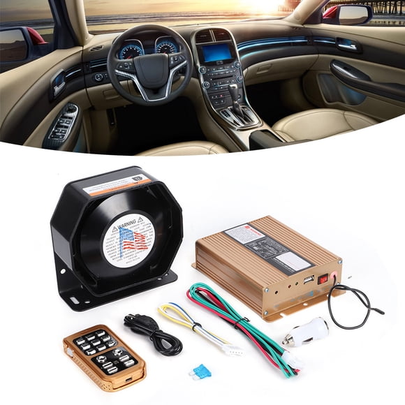 Car Warning Alarm 18 Tones Car Siren Wireless Speaker Warning Car Warning Alarm 18 Tones Wireless Siren Speaker HandsFree Horn 12V