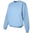 thumbnail image 3 of Hanes Chandail à Col Rond pour Adulte en Coton Ultime, S, Bleu Pâle, 3 of 5