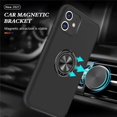 thumbnail image 4 of SZMLOGB Phone Case for iphone 11(6.1") with Ring Holder Shock Resistant Scratch Resistant PC Silicone Heavy Duty Protective Case-black, 4 of 6