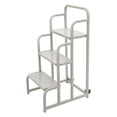 thumbnail image 6 of Stair Rolling Stair Supermarket Ladder Warehouse Pickup Shelf 300kg Load 3-Step, 6 of 15
