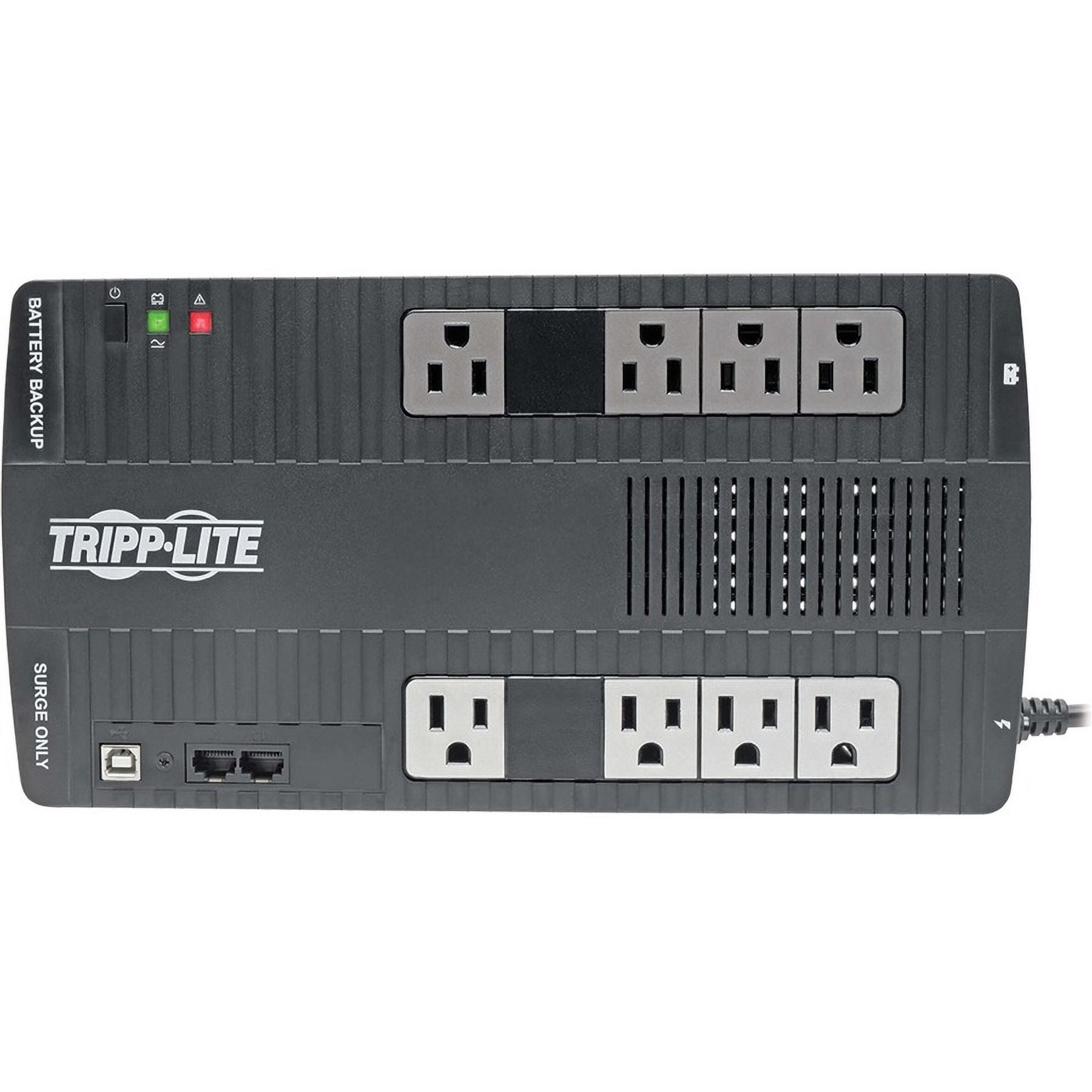 EATON TRIPP LITE SERIES 700VA 350W LINE-INTERACTIVE UPS - 8 NEMA 5-15R OUTLETS,