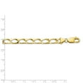 thumbnail image 2 of 10k Yellow Gold Solid Polished Fancy Link Bracelet 8 Inch 5.75mm Lobster Claw Link Bracelet for Women, 2 of 2