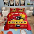 thumbnail image 1 of Erosebridal Ensembles de Literie de Sport pour Enfants Grand avec Couette, Léger, Rouge 3 Pcs, Chicago, 1 of 6
