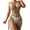 Khaki, variant on Women's 2 Piece Beach Swimsuit Seashells Crochet Bikinis Swimsuit with up Wrap Skirt Beachwear