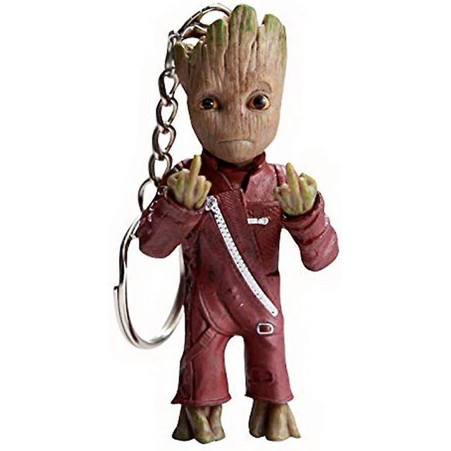 BRILLAR Llavero Groot - Figura de acción de película clásica - Regalo perfecto - Soy Groot
