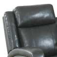 thumbnail image 2 of Upholstered Manual Loveseat with USB Port and Pillow Backrest, Black, 2 of 4