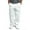 White, variant on Babibeauty Men's Urban Straight Leg Jogger Heavy Weight Fleece Cargo Pocket Sweat Pants