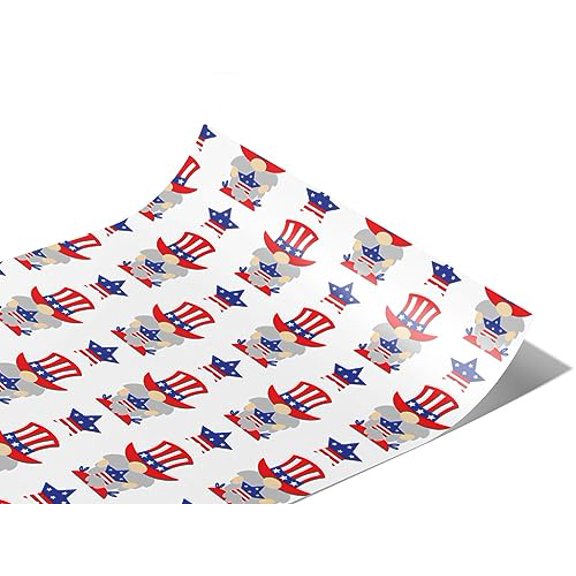 Rwraps Star Spangled Americana Uncle Sam Gloss Vinyl Film Wrap 59in x 13ft Vinyl Vehicle Car Film