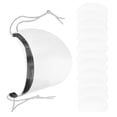 thumbnail image 1 of SHINYPASING Haircut Protection Shield Plastic Eye Face Hair Salon Tool 50pcs, 1 of 8