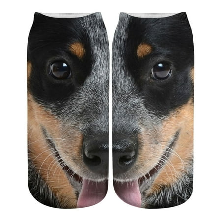 

Casual Work Business Socks 3D Animal Print Medium Sports Socks