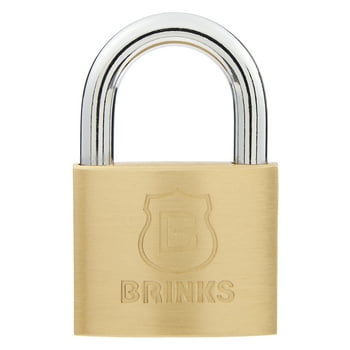 Brinks Solid Brass Padlock, 40mm Body with  7/8 inch Shackle
